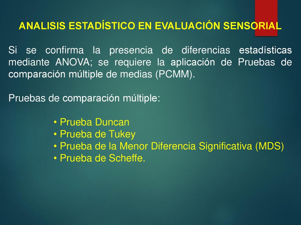 APLICACIONES Y USOS DE LA EVALUACIÓN SENSORIAL DE ALIMENTOS ppt descargar